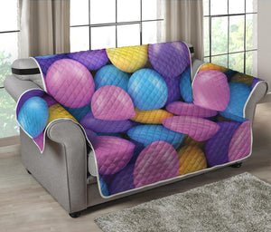 Sweet Candy Ball Pattern Print Loveseat Protector