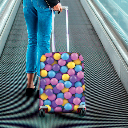 Sweet Candy Ball Pattern Print Luggage Cover