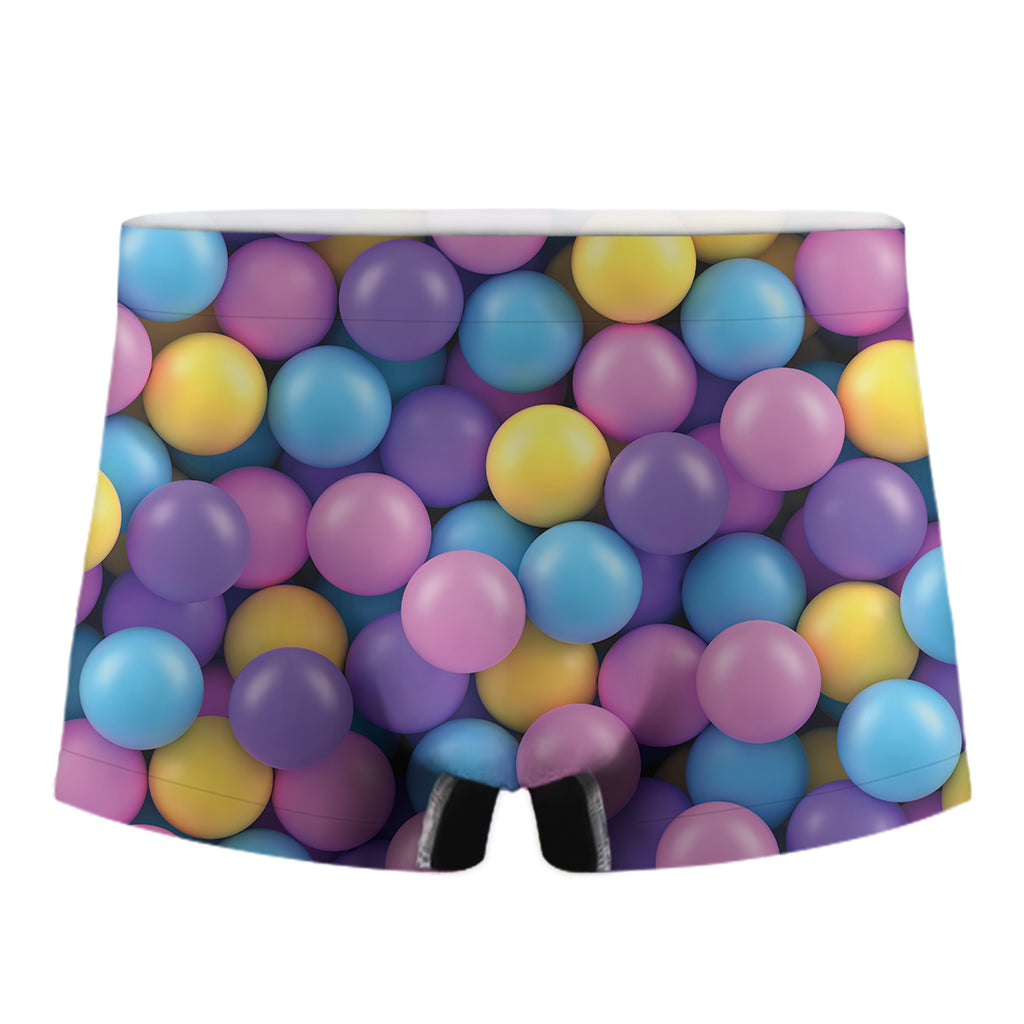 Sweet Candy Ball Pattern Print Men's Boxer Briefs