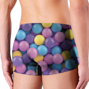 Sweet Candy Ball Pattern Print Men's Boxer Briefs