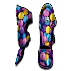 Sweet Candy Ball Pattern Print Muay Thai Shin Guard