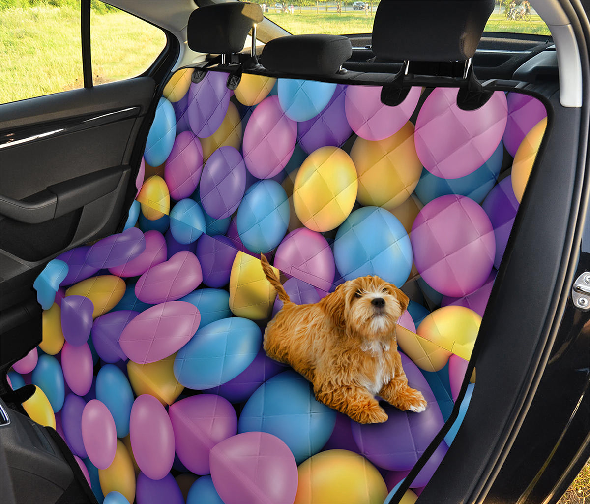Sweet Candy Ball Pattern Print Pet Car Back Seat Cover