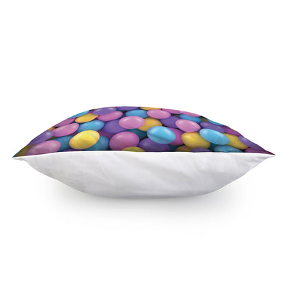 Sweet Candy Ball Pattern Print Pillow Cover