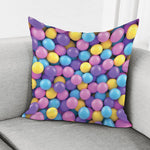 Sweet Candy Ball Pattern Print Pillow Cover