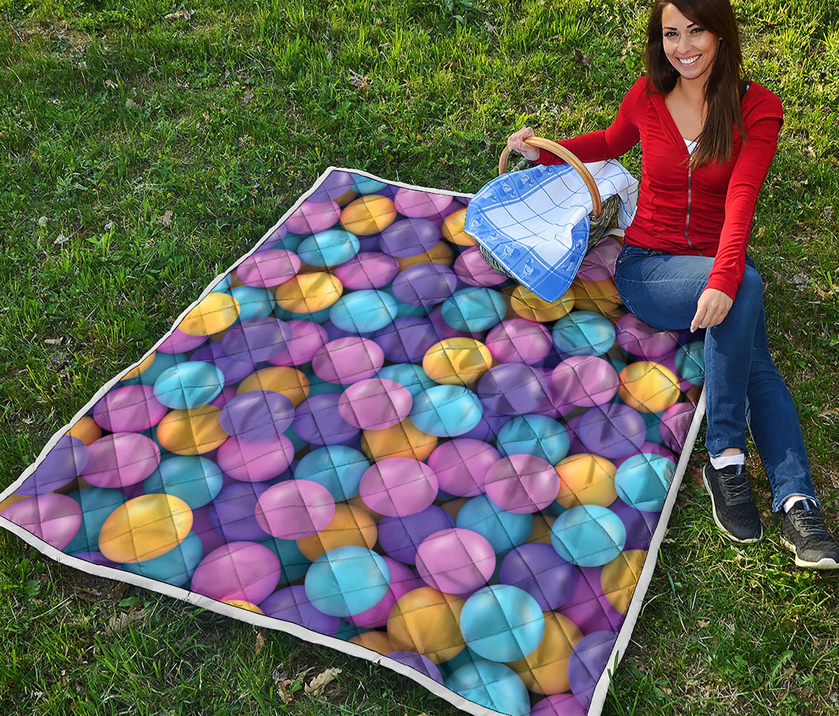 Sweet Candy Ball Pattern Print Quilt