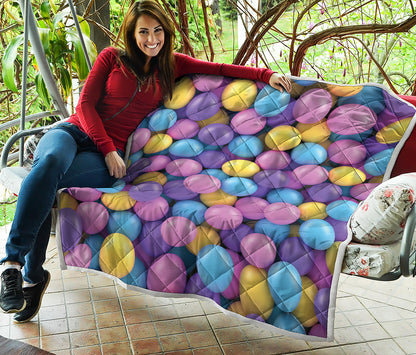Sweet Candy Ball Pattern Print Quilt