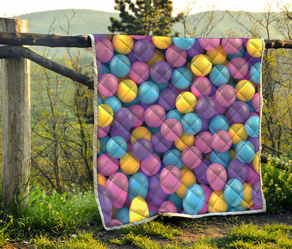 Sweet Candy Ball Pattern Print Quilt