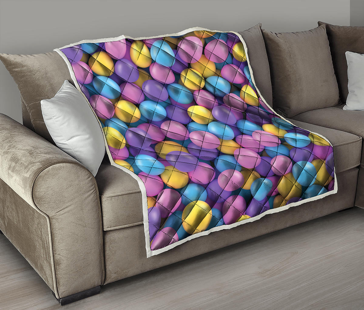 Sweet Candy Ball Pattern Print Quilt