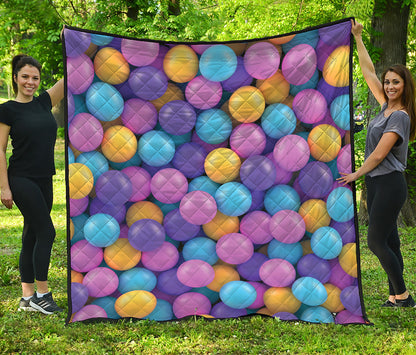 Sweet Candy Ball Pattern Print Quilt