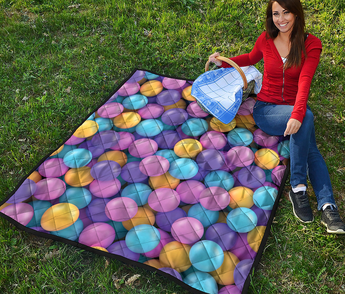 Sweet Candy Ball Pattern Print Quilt