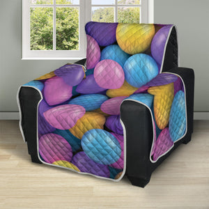 Sweet Candy Ball Pattern Print Recliner Protector