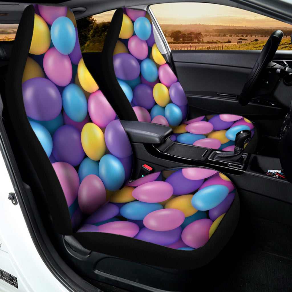Sweet Candy Ball Pattern Print Universal Fit Car Seat Covers