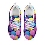 Sweet Candy Ball Pattern Print White Sneakers