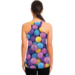 Sweet Candy Ball Pattern Print Women's Racerback Tank Top