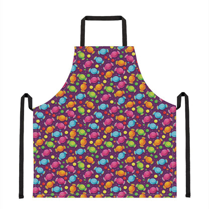 Sweet Candy Pattern Print Apron