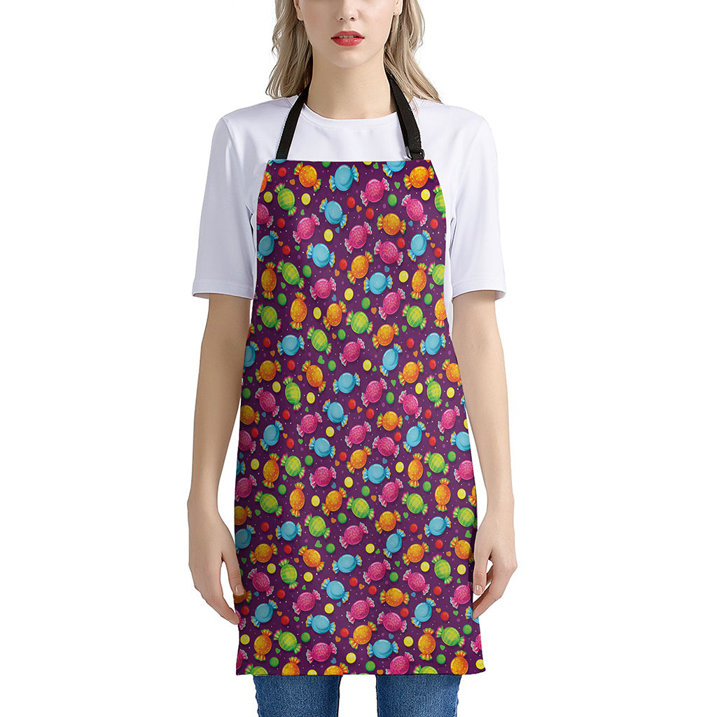 Sweet Candy Pattern Print Apron