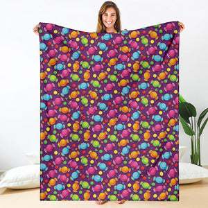 Sweet Candy Pattern Print Blanket