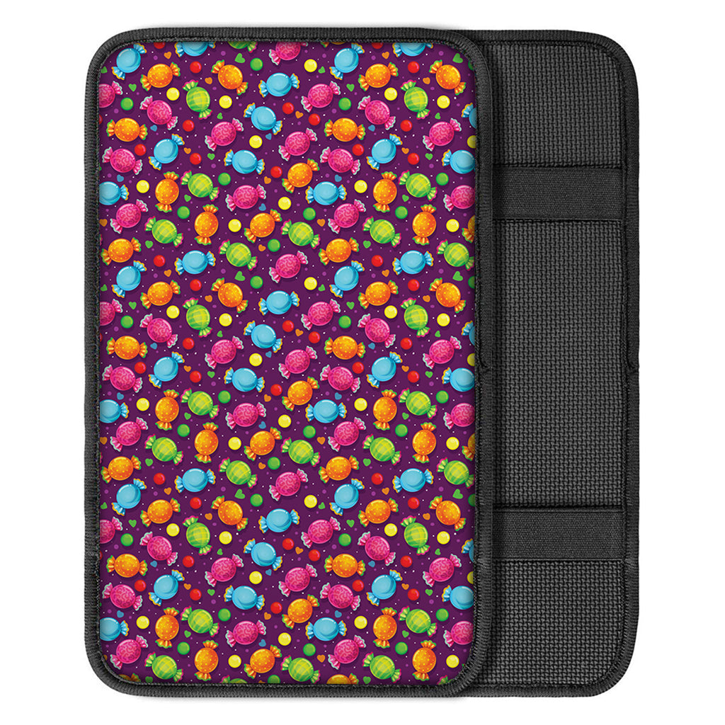 Sweet Candy Pattern Print Car Center Console Cover