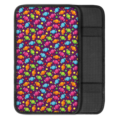 Sweet Candy Pattern Print Car Center Console Cover