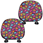 Sweet Candy Pattern Print Car Headrest Covers