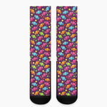 Sweet Candy Pattern Print Crew Socks