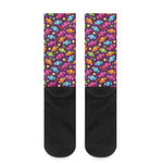 Sweet Candy Pattern Print Crew Socks