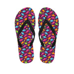 Sweet Candy Pattern Print Flip Flops