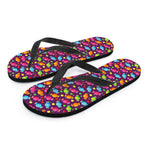 Sweet Candy Pattern Print Flip Flops