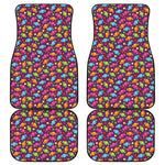Sweet Candy Pattern Print Front and Back Car Floor Mats