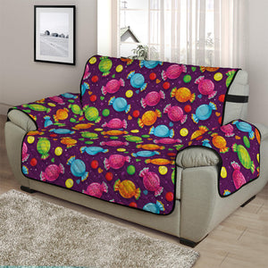 Sweet Candy Pattern Print Half Sofa Protector