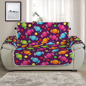 Sweet Candy Pattern Print Half Sofa Protector