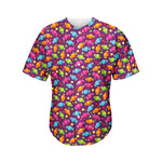 Sweet Candy Pattern Print Men's Baseball Jersey