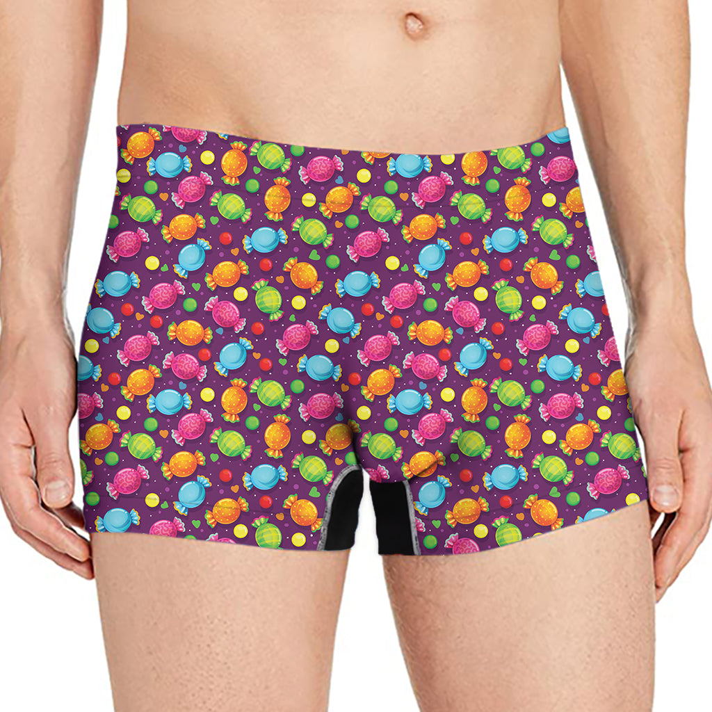 Sweet Candy Pattern Print Men's Boxer Briefs