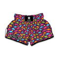 Sweet Candy Pattern Print Muay Thai Boxing Shorts