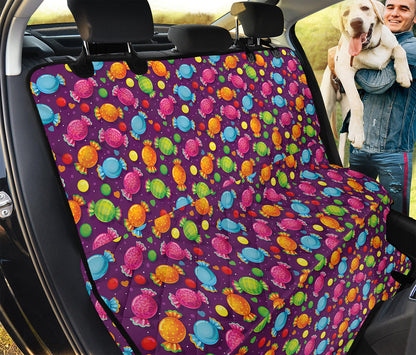 Sweet Candy Pattern Print Pet Car Back Seat Cover