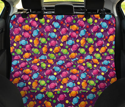 Sweet Candy Pattern Print Pet Car Back Seat Cover