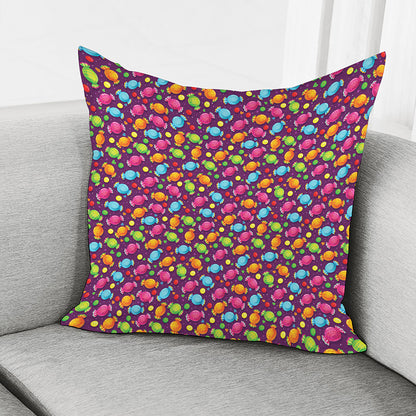 Sweet Candy Pattern Print Pillow Cover