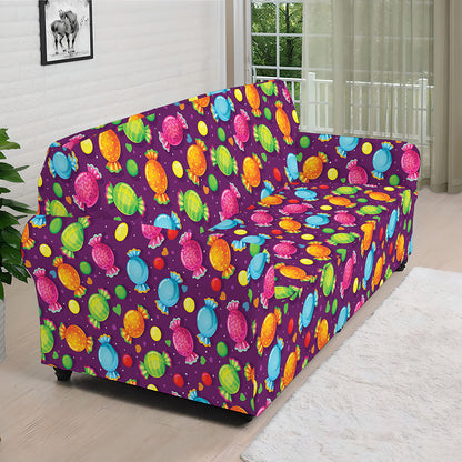 Sweet Candy Pattern Print Sofa Cover