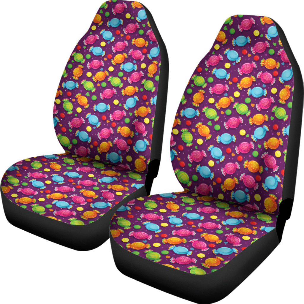 Sweet Candy Pattern Print Universal Fit Car Seat Covers