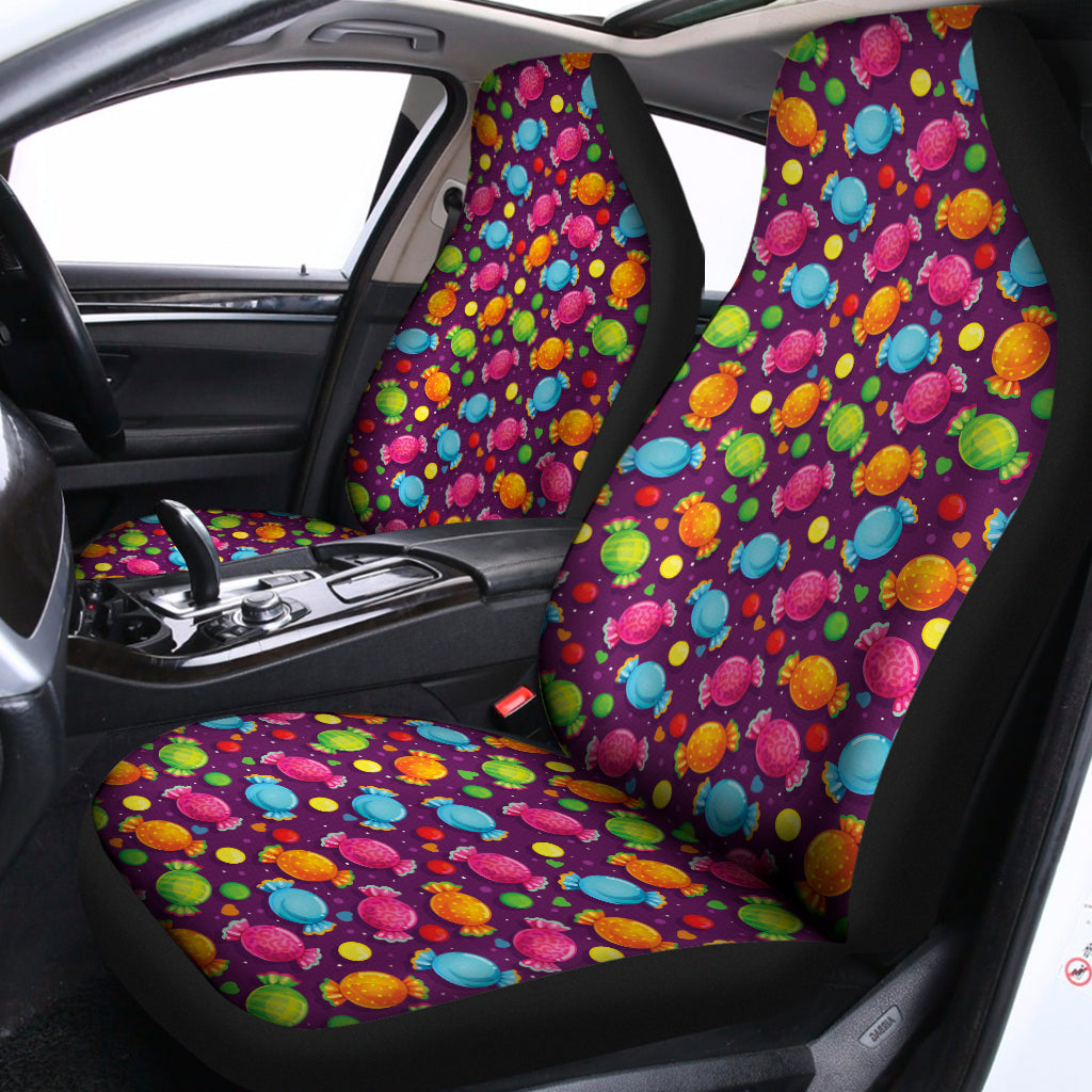 Sweet Candy Pattern Print Universal Fit Car Seat Covers