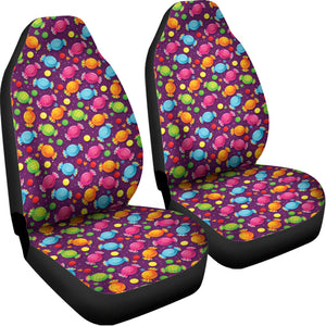 Sweet Candy Pattern Print Universal Fit Car Seat Covers