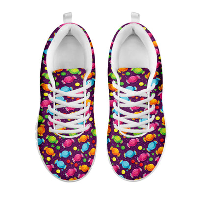 Sweet Candy Pattern Print White Sneakers