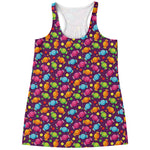 Sweet Candy Pattern Print Women's Racerback Tank Top