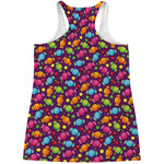 Sweet Candy Pattern Print Women's Racerback Tank Top