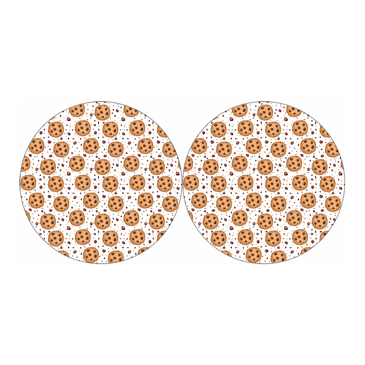 Sweet Cookie Pattern Print Car Coasters