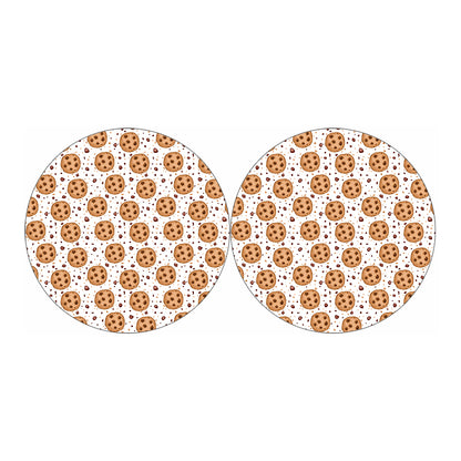 Sweet Cookie Pattern Print Car Coasters