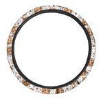 Sweet Cookie Pattern Print Car Steering Wheel Cover