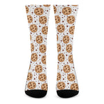 Sweet Cookie Pattern Print Crew Socks