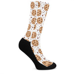 Sweet Cookie Pattern Print Crew Socks
