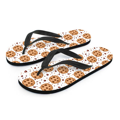 Sweet Cookie Pattern Print Flip Flops